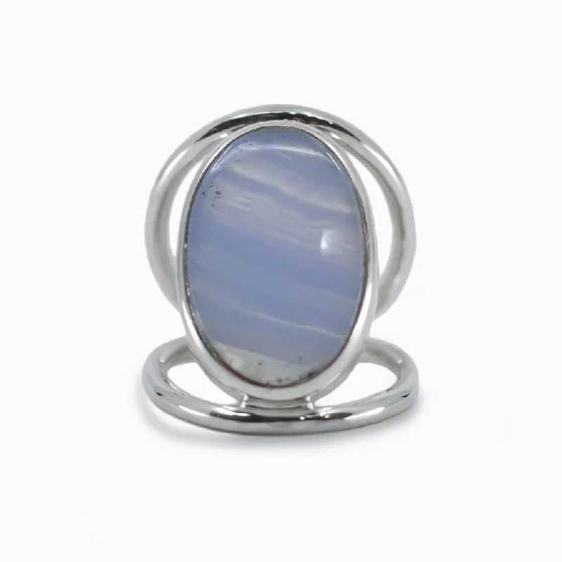 Blue Lace Agate Ring