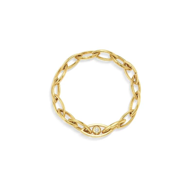 Wide chain bangles-REFLECTIONS Link Bracelet