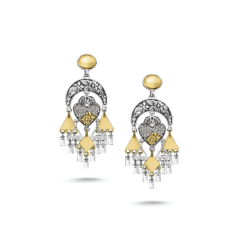 Smooth drop earrings-Fallahy Floral Earrings