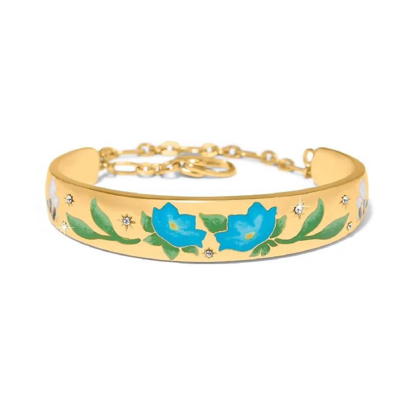 Old cameo bangles-Reverie Flower Bar Bracelet