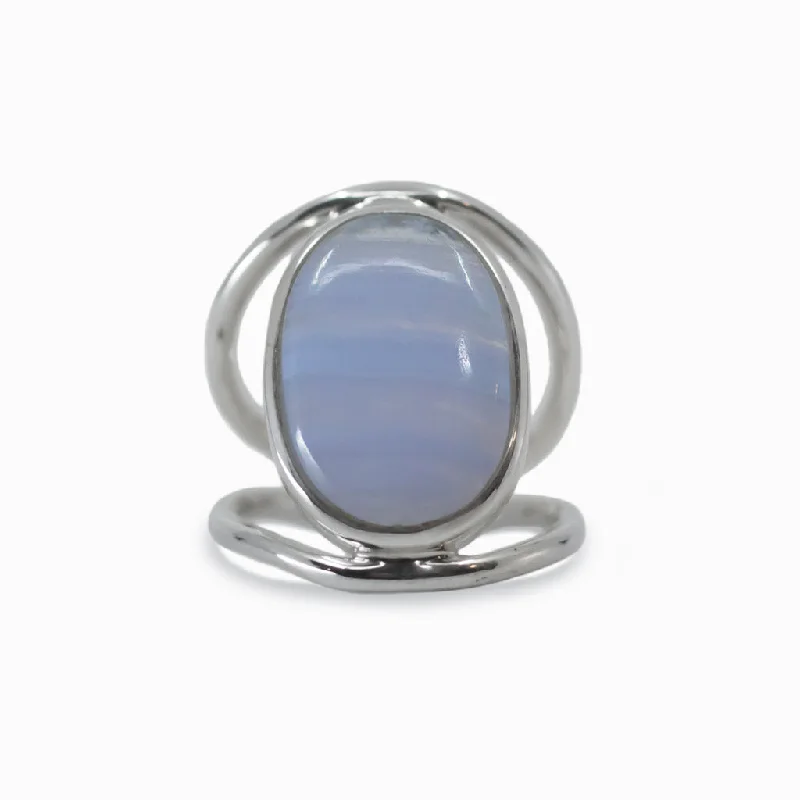 Blue Lace Agate Ring