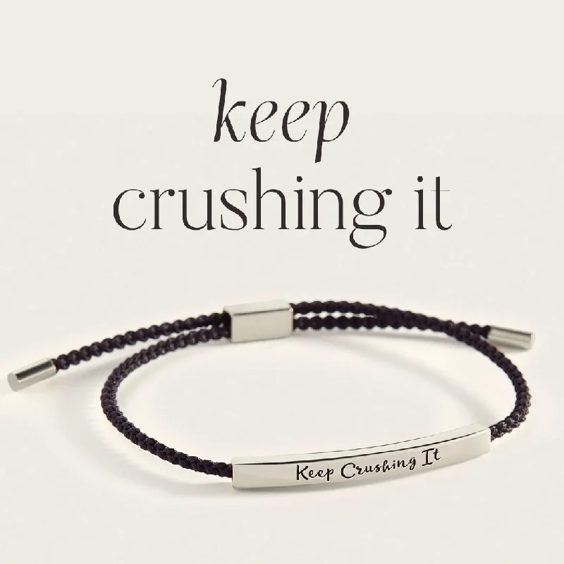 Yarn wrap bangles-Keep Crushing It Inspire Bracelet