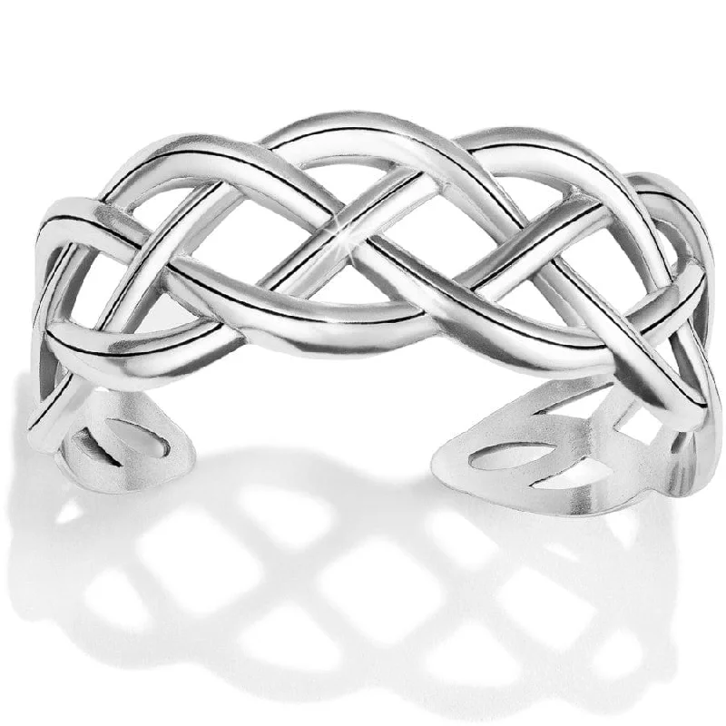 Retro deco bangles-Interlok Braid Cuff Bracelet