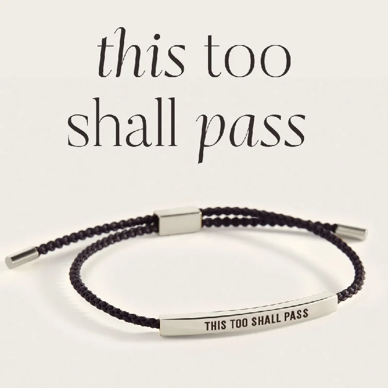 Beaded cluster bangles-This Too Shall Pass Inspire Bracelet