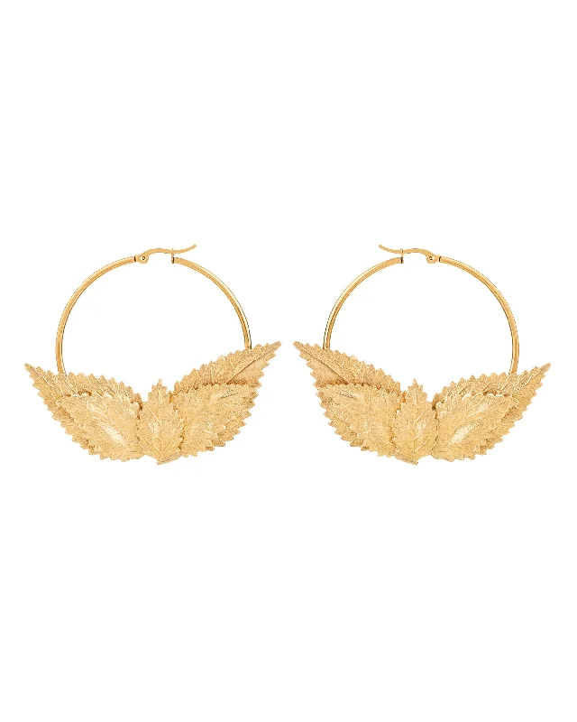 Vintage flair earrings-Neca Hoop Earrings