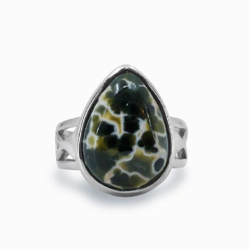 Ocean Spray Agate Ring