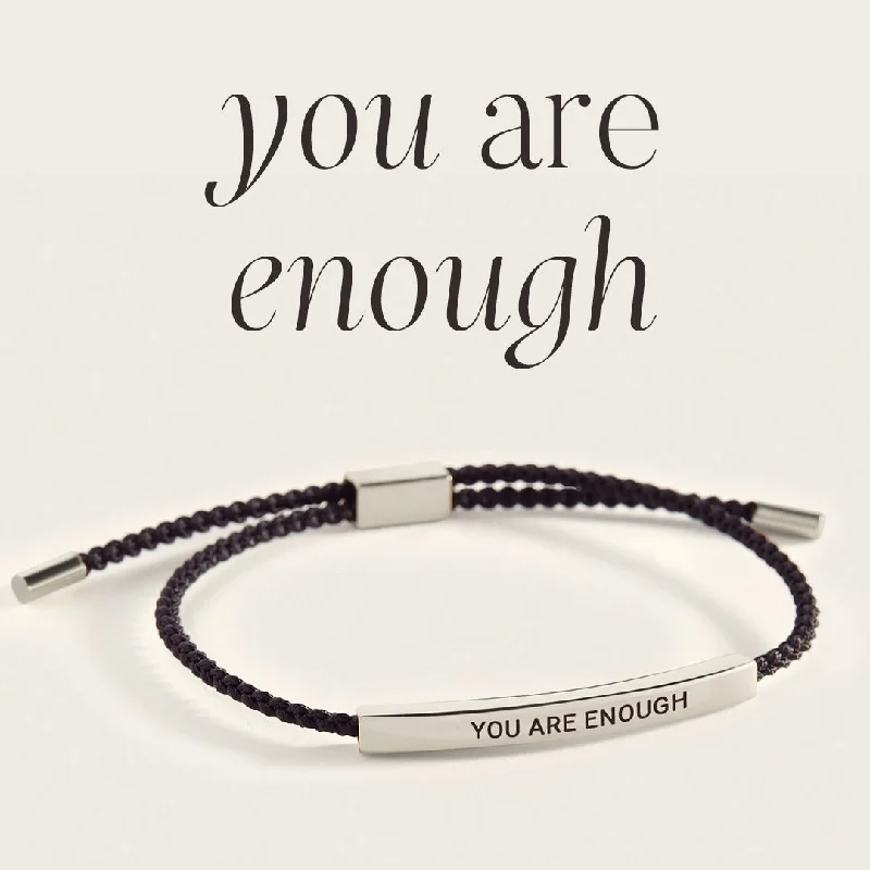 Tiny dot bangles-You Are Enough Inspire Bracelet