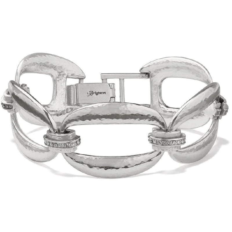 Textured metal bangles-Meridian Lumens Bracelet