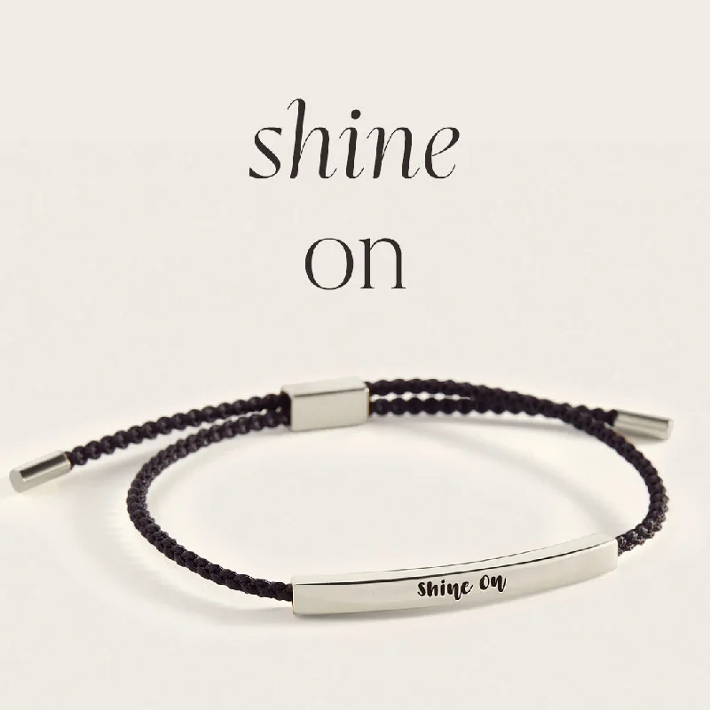 Coiled cord bangles-Shine On Inspire Bracelet