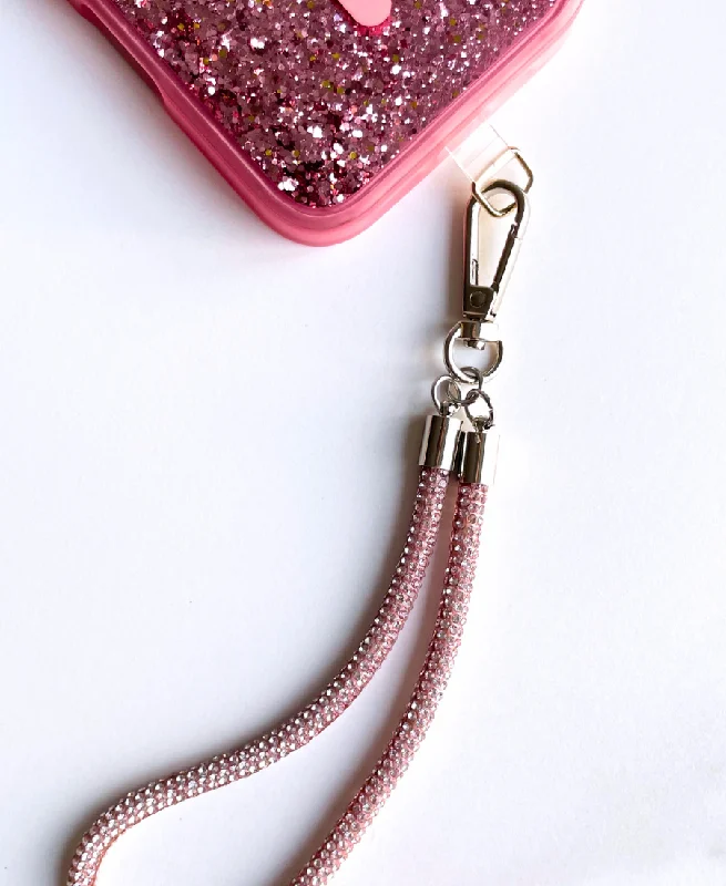 Heavy cuff bangles-Pink Glam Phone Bracelet