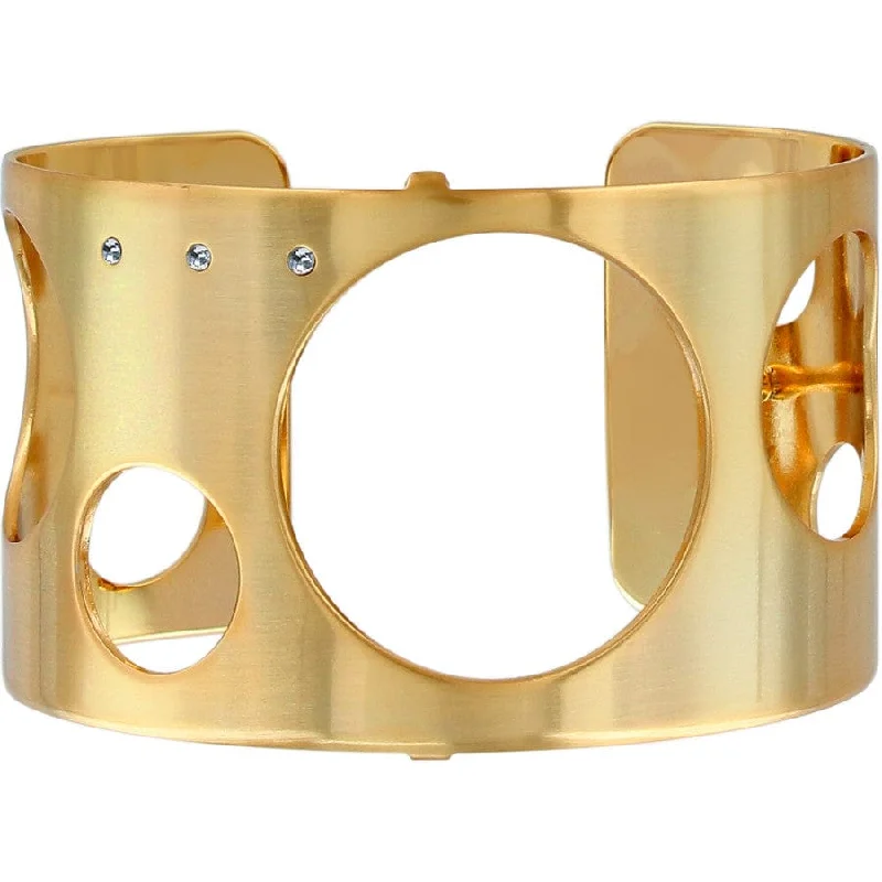 Crystal-twisted bangles-Christo Los Angeles Wide Cuff Bracelet