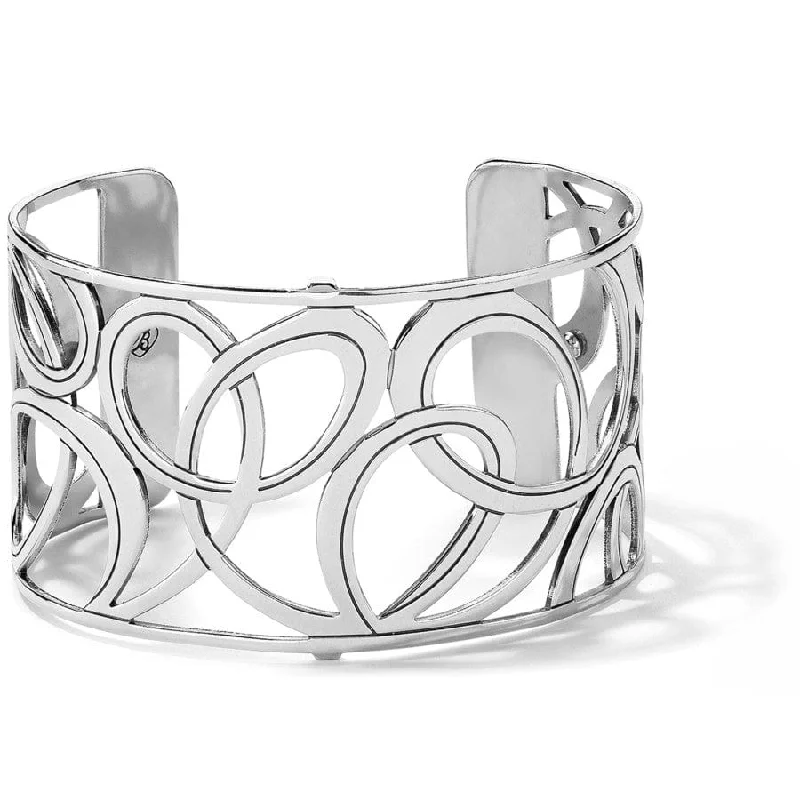 Stretch cord bangles-Christo Vienna Wide Cuff Bracelet