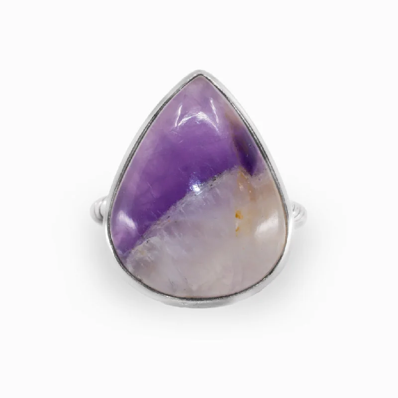 Chevron Amethyst Ring