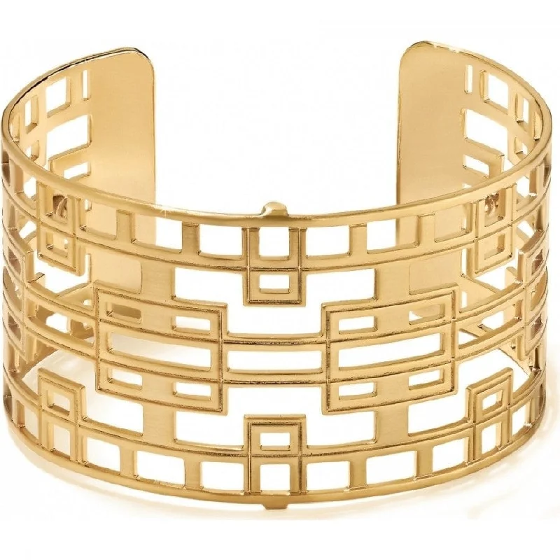 High gloss bangles-Christo Lyon Wide Cuff Bracelet