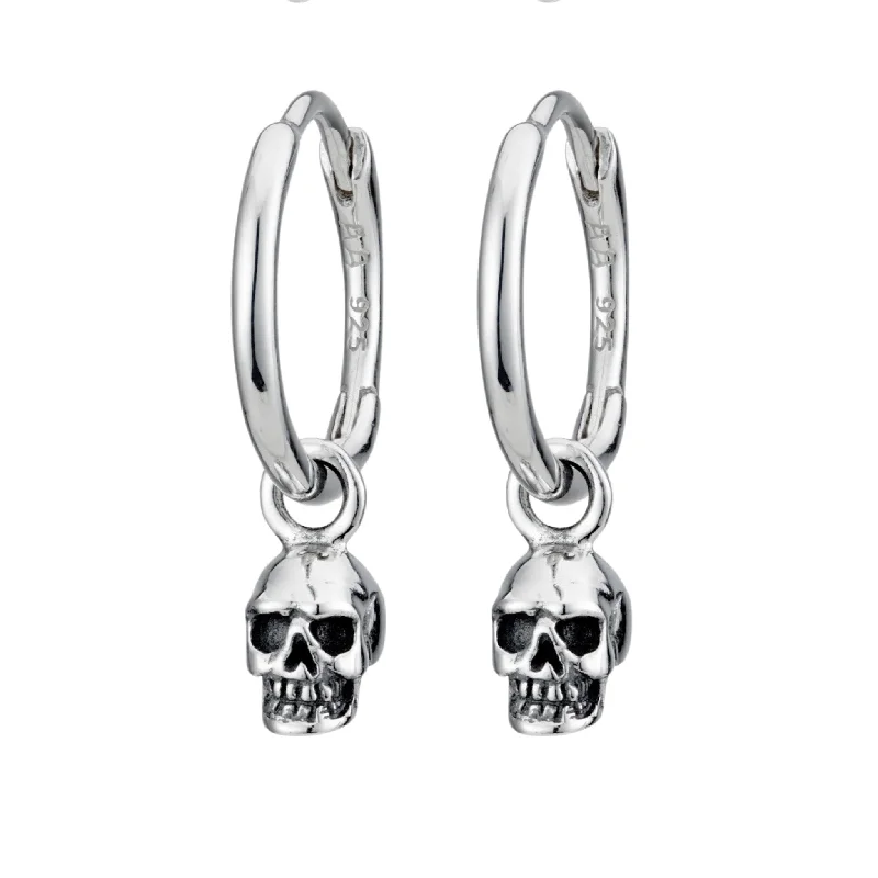 Bead weave earrings-IMMORTAL - Sterling Silver Hoops