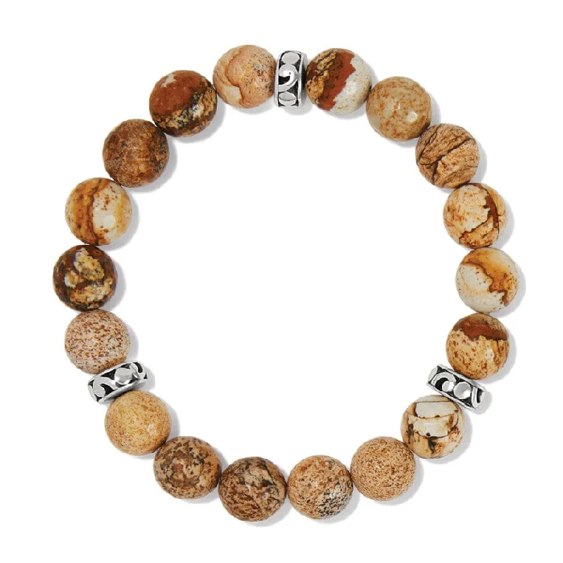 Bead row bangles-Contempo Desert Sky Sand Stretch Bracelet