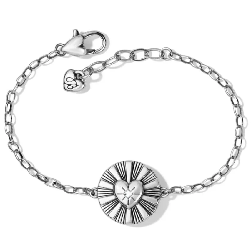 Slim pearl bangles-Celeste Heart Bracelet