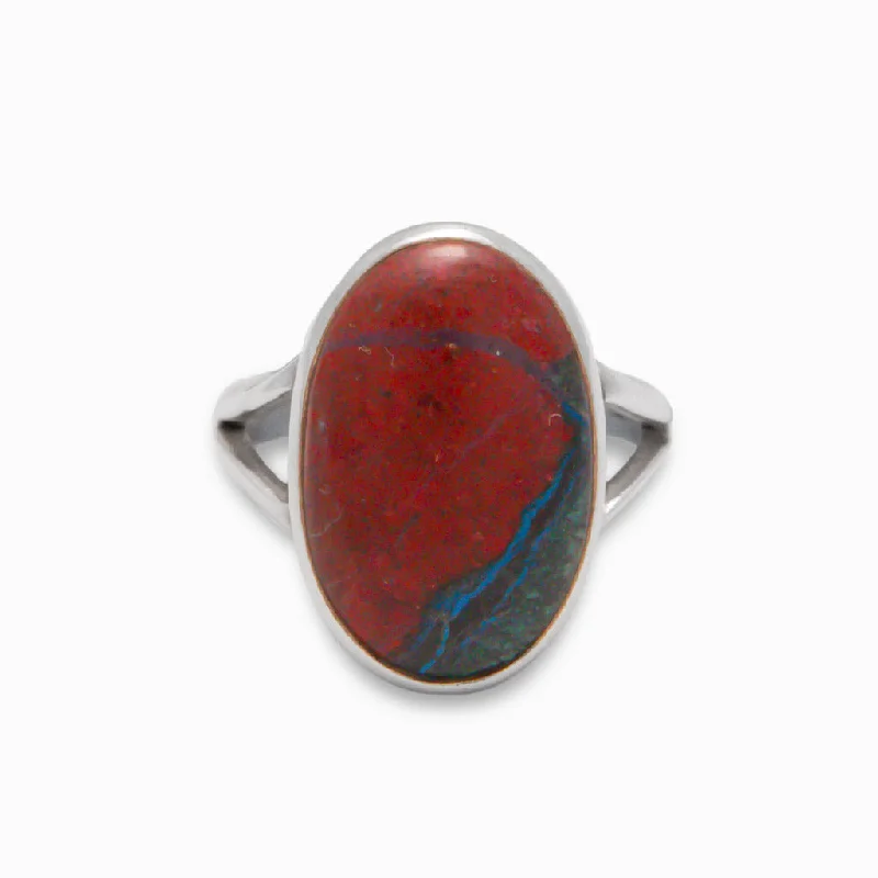 Chrysocolla Cuprite Ring