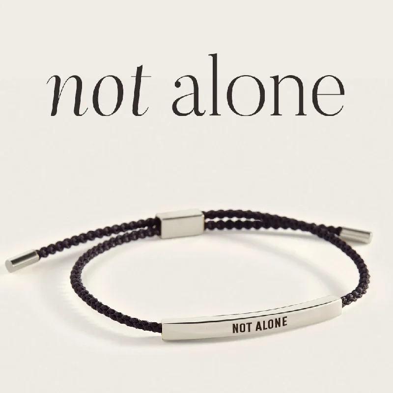 Faith charm bangles-Not Alone Inspire Bracelet