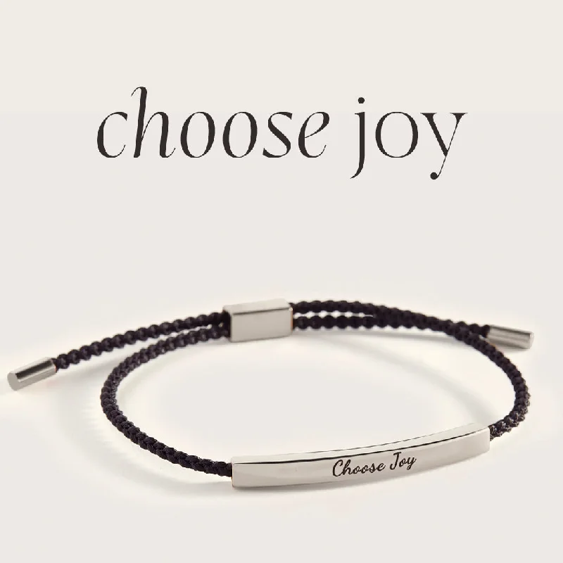 Topaz stone bangles-Choose Joy Inspire Bracelet