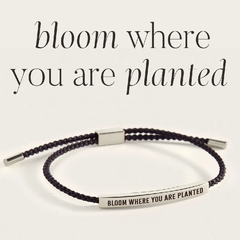 Pink quartz bangles-Bloom Where You Are Planted Inspire Bracelet