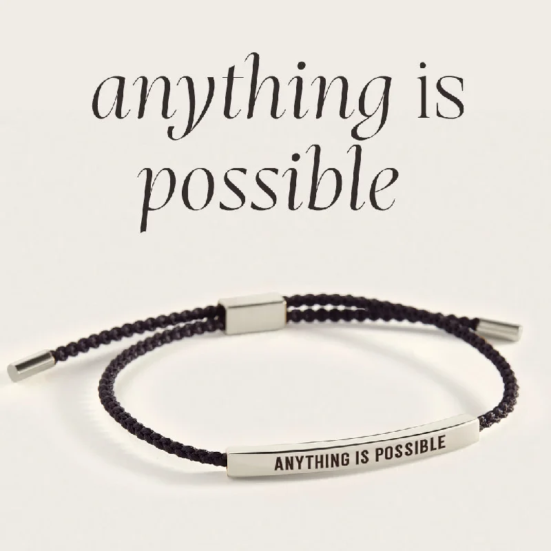 Tiny stack bangles-Anything Is Possible Inspire Bracelet