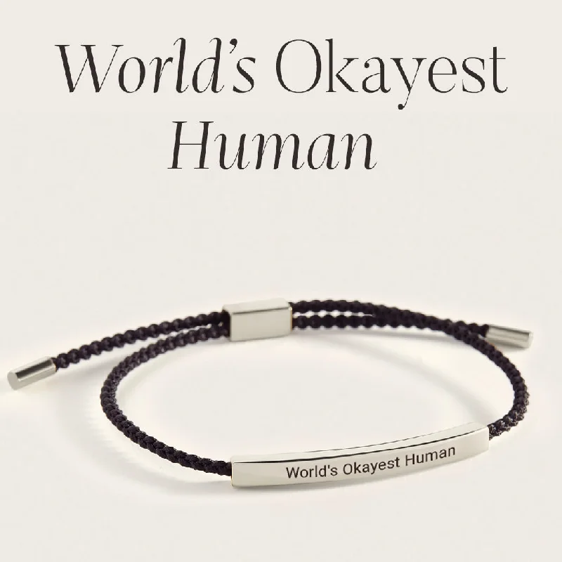 Astro theme bangles-World's Okayest Human Inspire Bracelet