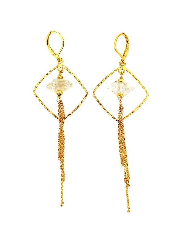 Ruby stone earrings-Mantra Sun Earrings