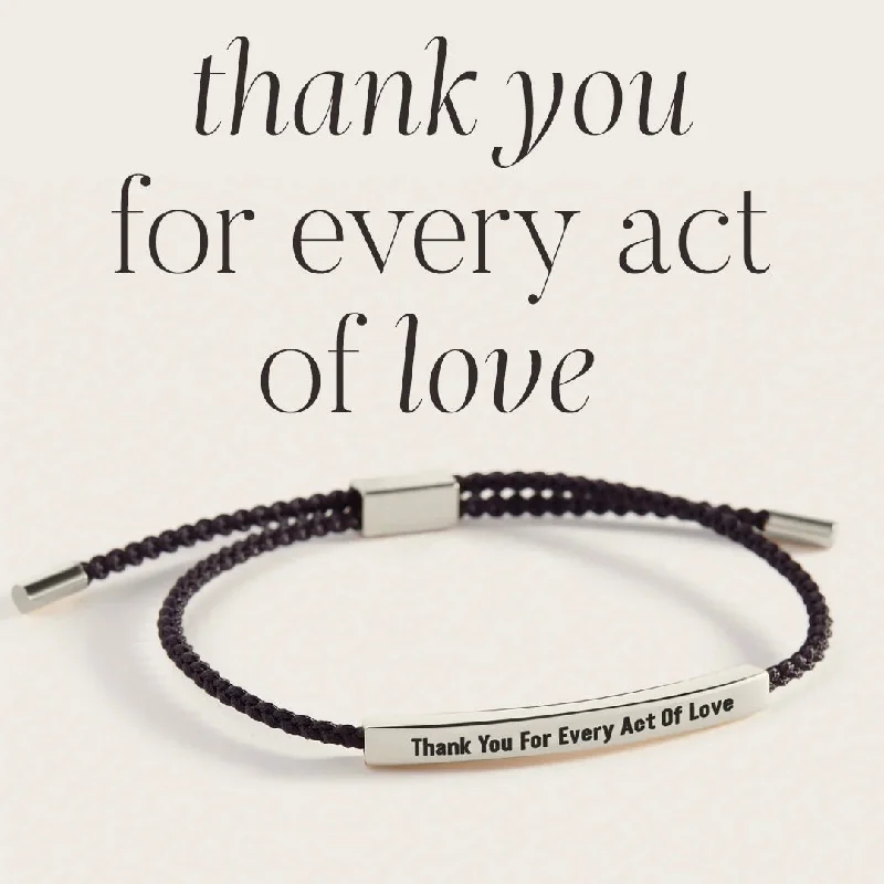 Lily motif bangles-Thank You For Every Act Of Love Inspire Bracelet