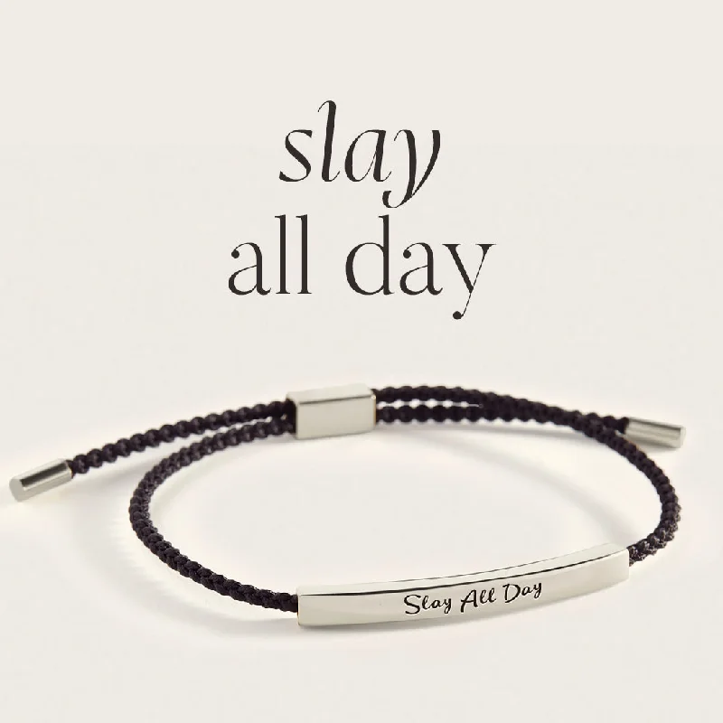 Agate bead bangles-Slay All Day Inspire Bracelet