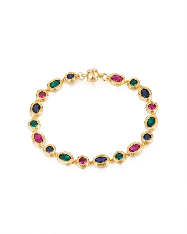 Heavy stone bangles-The Royale Stone Tennis Bracelet