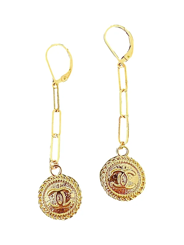 Tiny dot earrings-CC Gold Coin Earrings