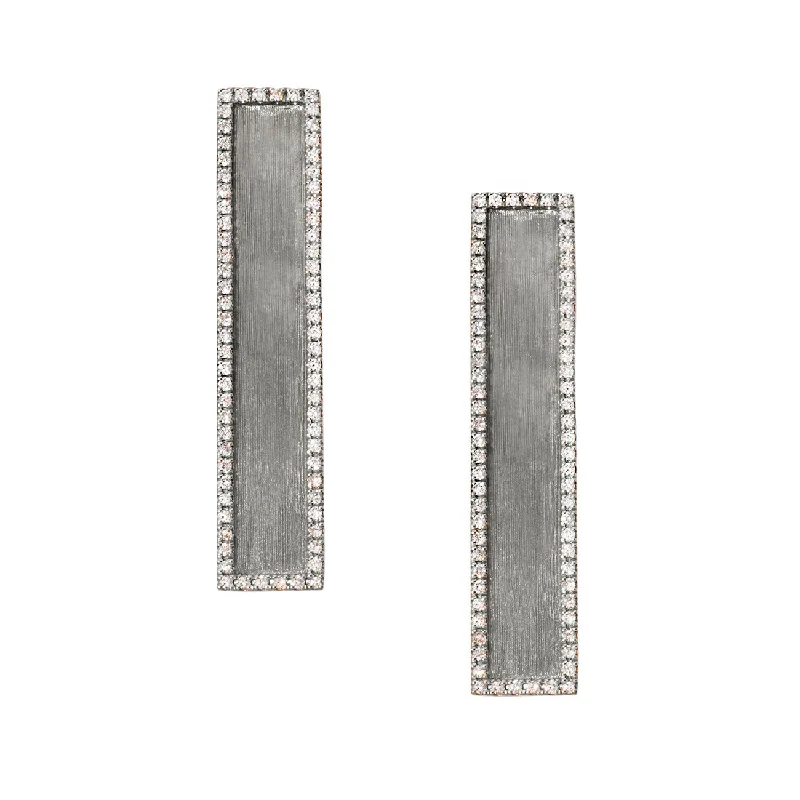 Thin threader earrings-Hollie Earrings Silver