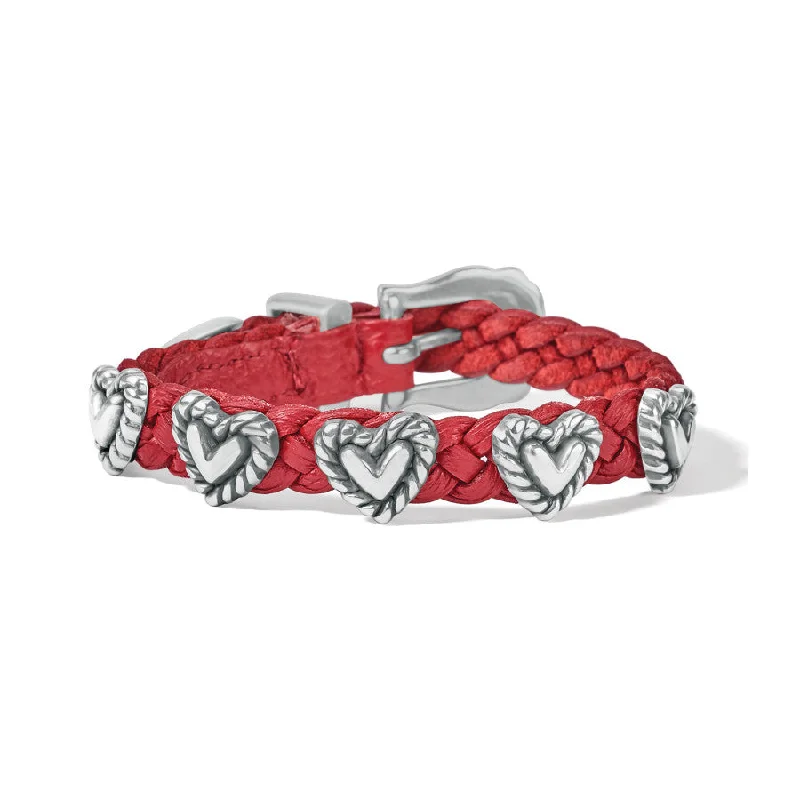 Woven tribal bangles-Roped Heart Braid Bandit Bracelet