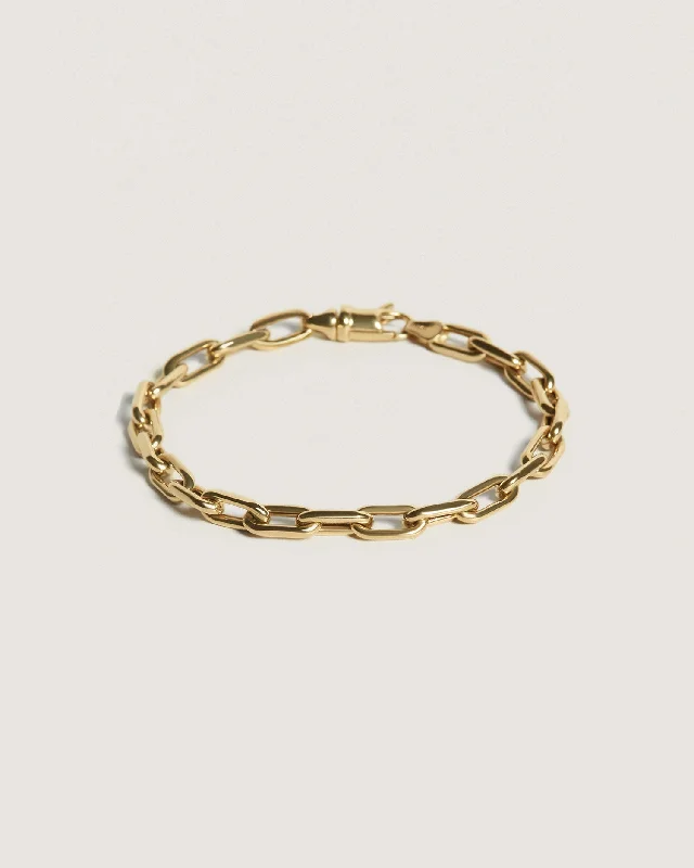 Glossy cuff bangles-Mia Link Chain Bracelet