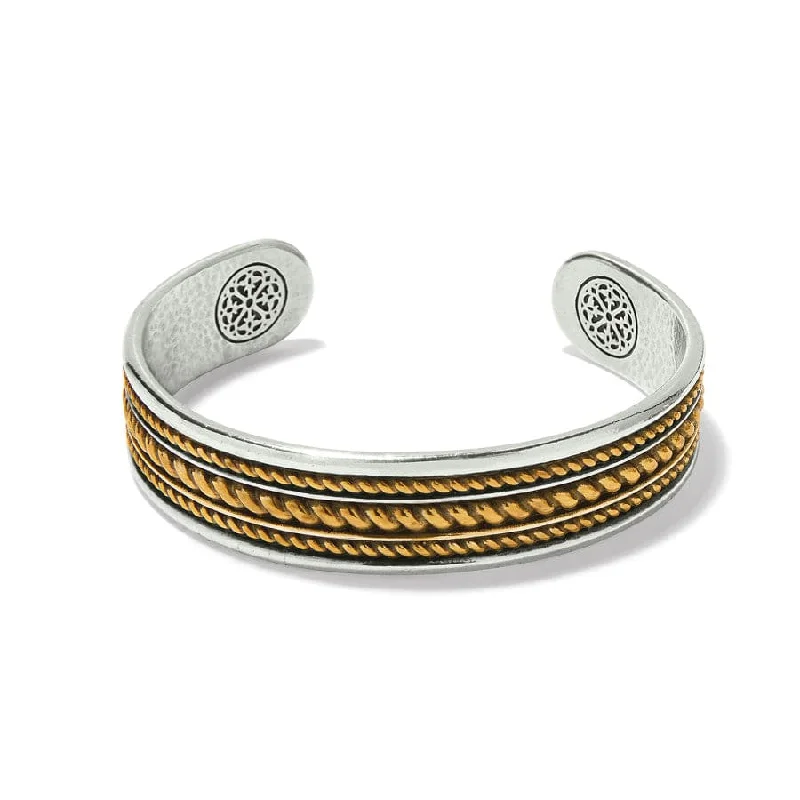 Gem stack bangles-Monete Narrow Cuff Bracelet