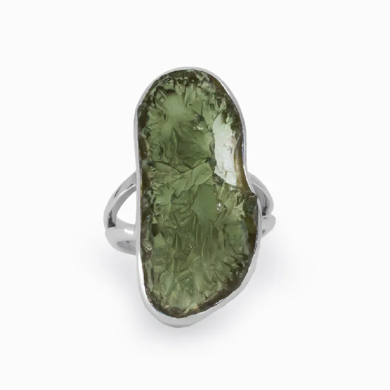 Moldavite Ring