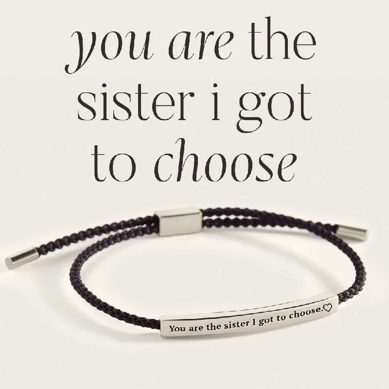 Topaz bead bangles-You are the Sister I got to Choose Inspire Bracelet