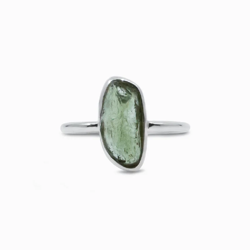 Moldavite Ring