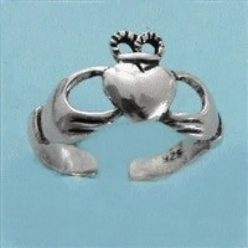 Java tile engagement rings-Claddagh Irish Toe Ring