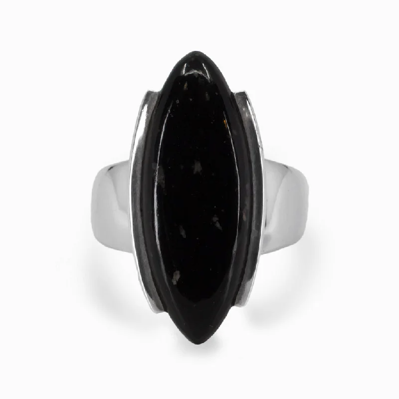 Black Tourmaline Ring