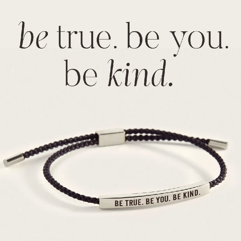 Heavy cuff bangles-Be True. Be You. Be Kind Inspire Bracelet