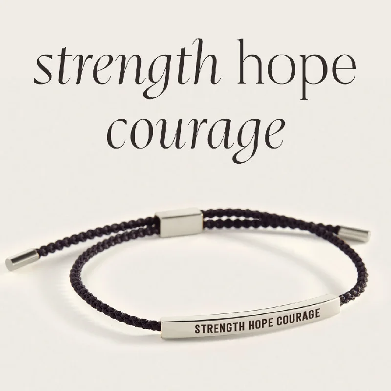 Fluid art bangles-Strength Hope Courage Inspire Bracelet