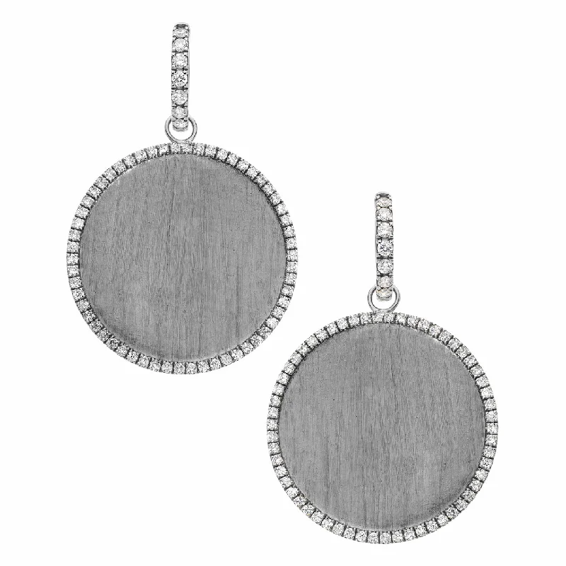 Java tile earrings-Bella Ear Drops Silver