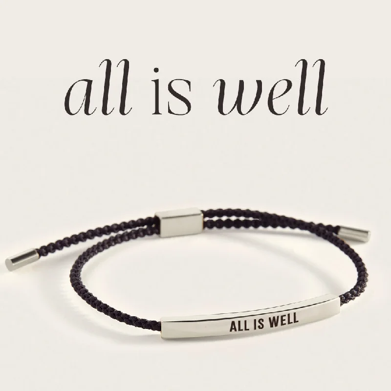 Bead row bangles-All is Well Inspire Bracelet