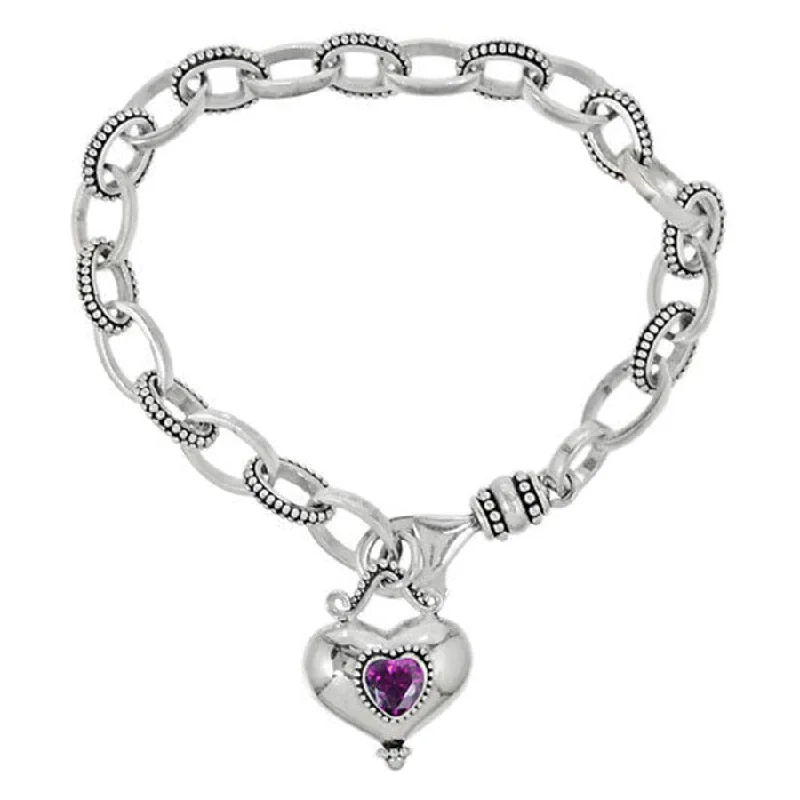 Light clay bangles-Buddha Alexandrite Heart Bracelet