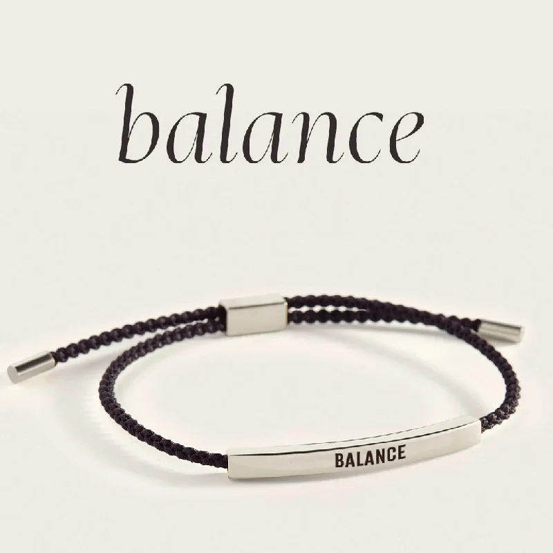 Cord edge bangles-Balance Inspire Bracelet