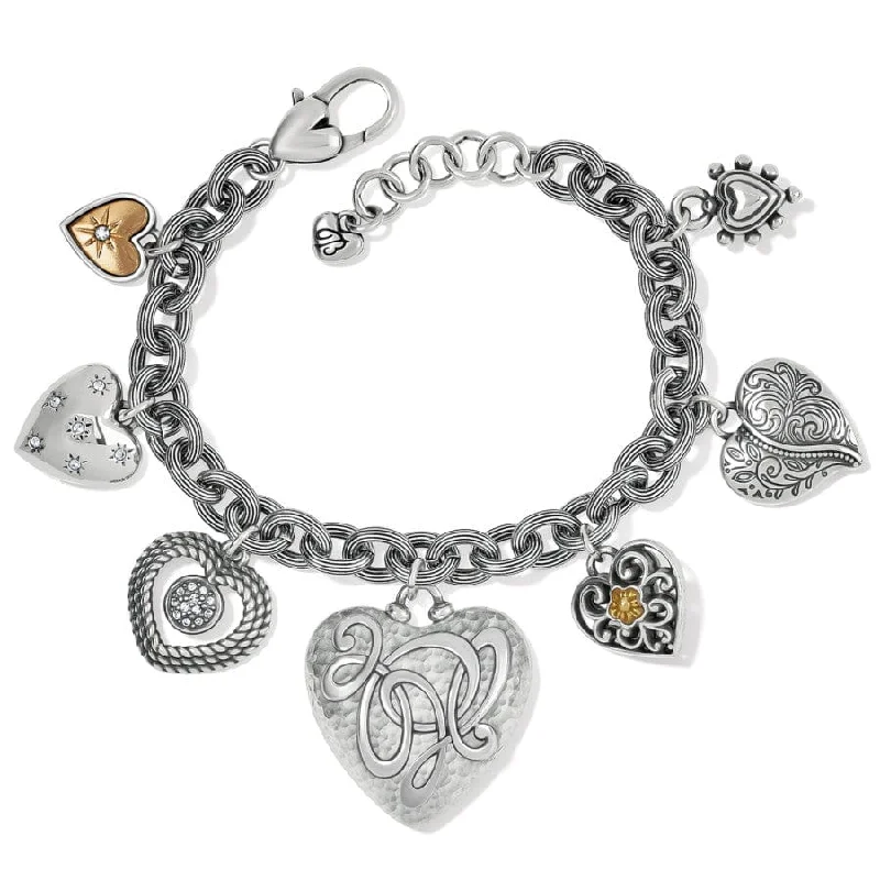 Gem stack bangles-One Heart Endless Charm Bracelet