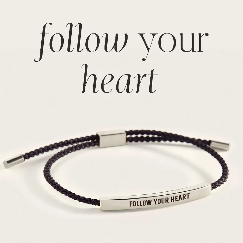 Dove feather bangles-Follow Your Heart Inspire Bracelet