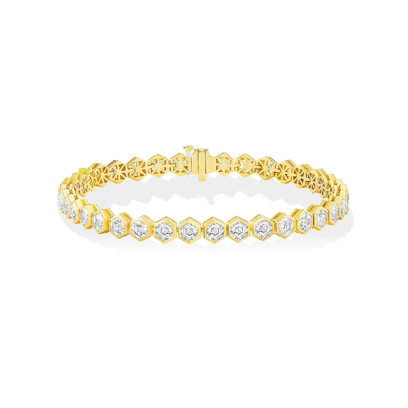 Oval shape bangles-B HOME Tennis Bracelet